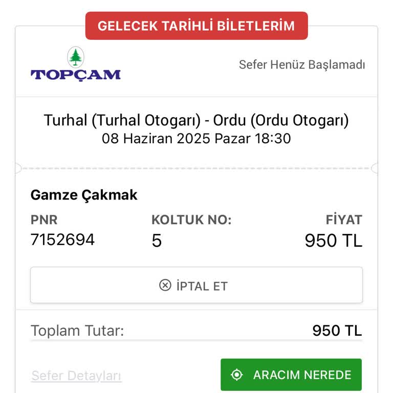 Otobüs Firmasının Bilgilendirme Eksikliği Ve Aktarma Sorunu