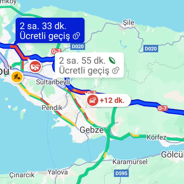 Google Haritalar E80 Karayolunu Rota Olarak Göstermiyor