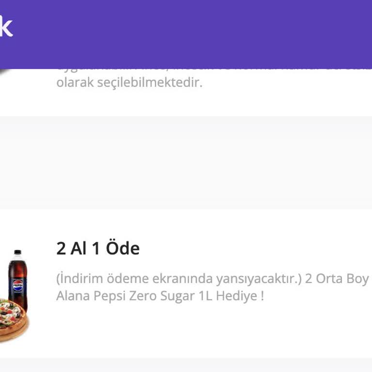 PizzaLazza Kampanyası Sepette Uygulanmadı Mağduriyet Yaşadım