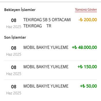 Vodafone Pay'de Yüksek Miktarlı Para Yatırımı Sonrası Hesabım Bloke Edildi