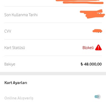 Vodafone Pay'de Yüksek Miktarlı Para Yatırımı Sonrası Hesabım Bloke Edildi