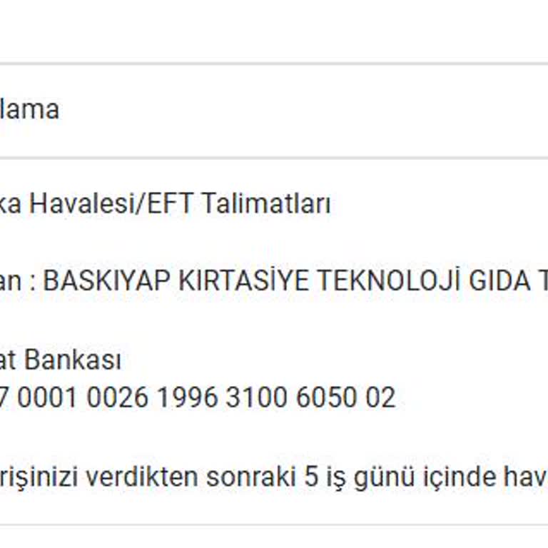 Havale İle Ödeme Yapmama Rağmen Siparişim Onaylanmadı