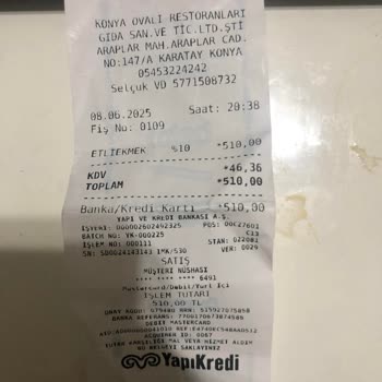 Ovalı Etliekmek Tuzdan Yenmeyecek Halde Gönderdi