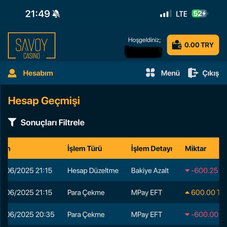 Savoy Casino Kazanç Ödemesi Yapılmadan Bakiye Sıfırlandı