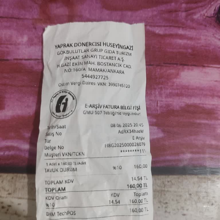 Yanık Dönerle Hayal Kırıklığı