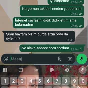 Bayramda Sipariş Takibi Ve Müşteri İletişiminde Sorun Yaşadım