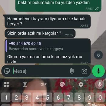 Bayramda Sipariş Takibi Ve Müşteri İletişiminde Sorun Yaşadım