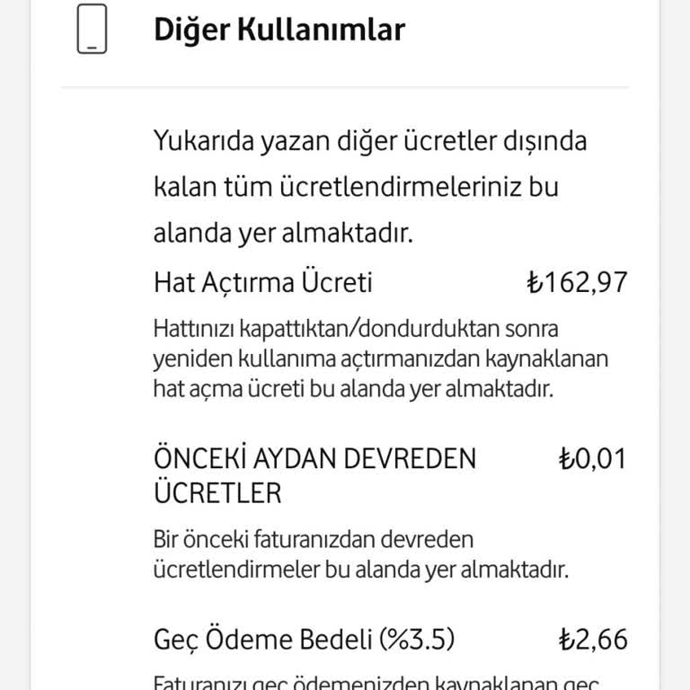 Yasalara Aykırı Hat Açma-Kapama Ücreti Talebi