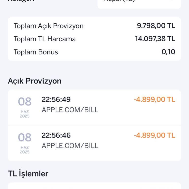 Onaysız Ve Şifresiz Gerçekleşen Yüksek Tutarli Apple.com/bill İşlemleri Hakkında Acil Destek Talebi