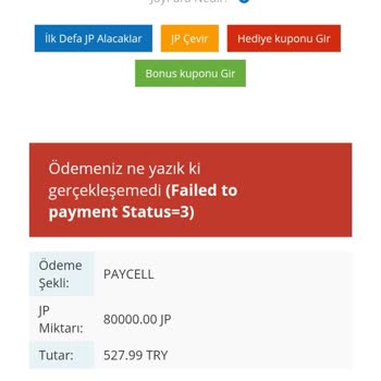 Paycell İle Ödeme Sorunu Ve Acil Destek Talebi