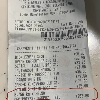 Karpuz İçin Fazla Ücret Alındı, İade Yapılamadı Ve Market Kapalıydı