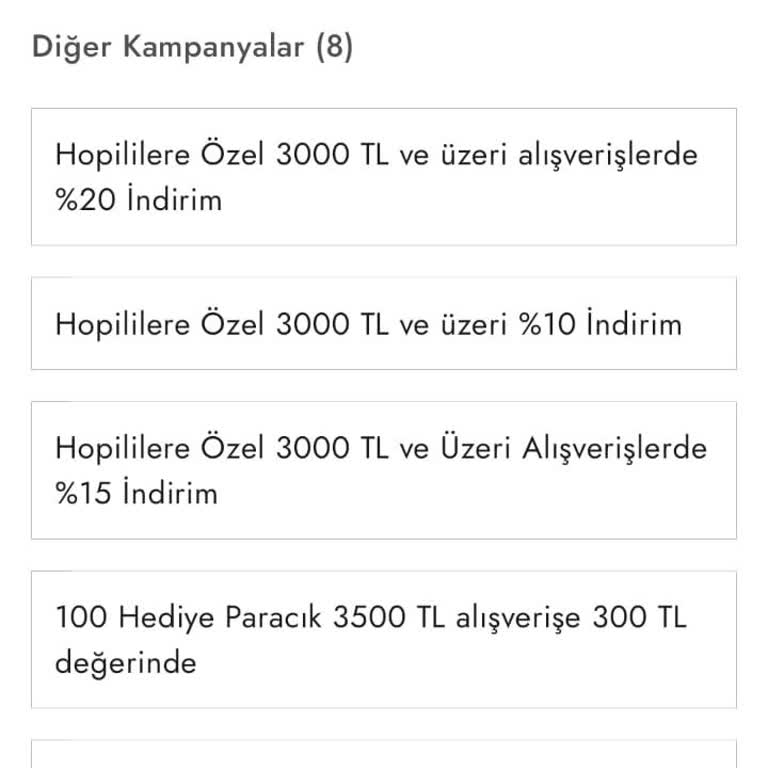Hoppi Uygulamasında Kampanya Seçim Sorunu Nedeniyle Alışveriş Yapamıyorum