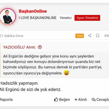 Başkan Online Oyununda Tehditkar İfadeler Ve Küfürlere Göz Yumuluyor