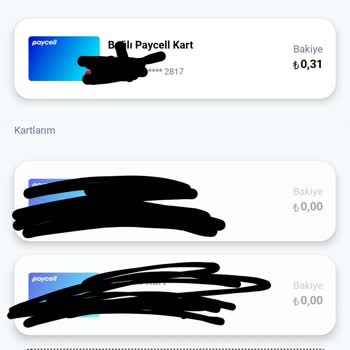 Paycell Sanal Kart Görünmüyor Paramı Ana Kartıma Alamıyorum