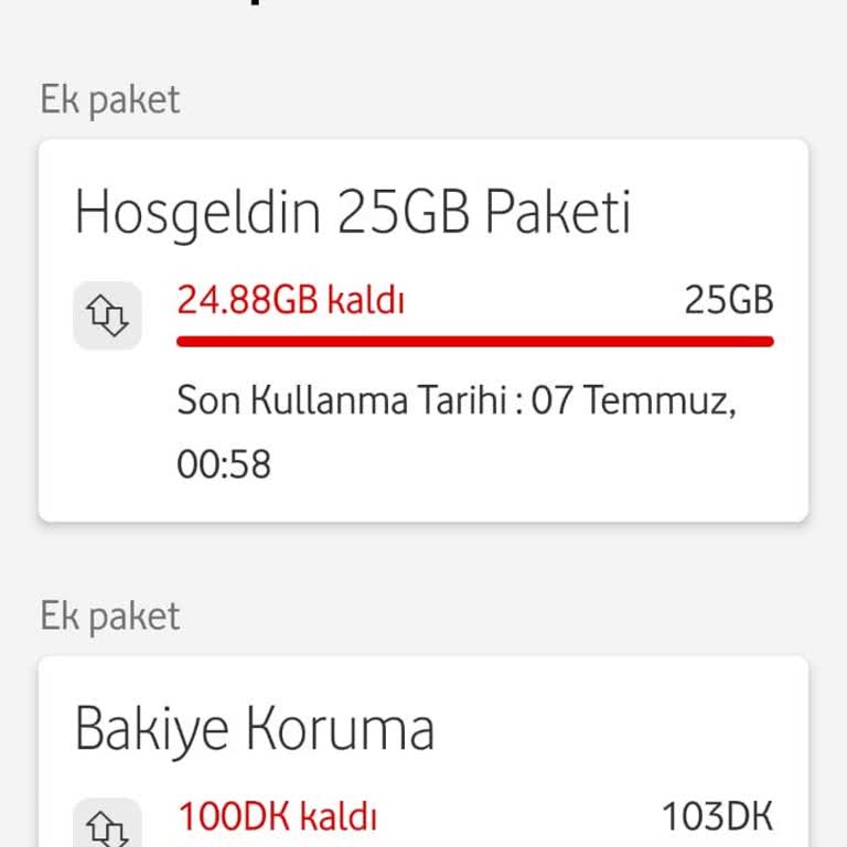 Vodafone'da Otomatik Bakiye Koruma Paketi Nedeniyle Hoşgeldin Paketi Alamama Sorunu