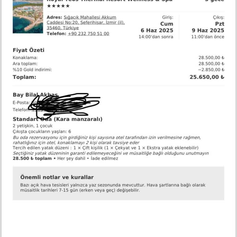 Otelin Temizlik Ve Hizmet Kalitesi Beklentilerin Çok Altında Kaldı