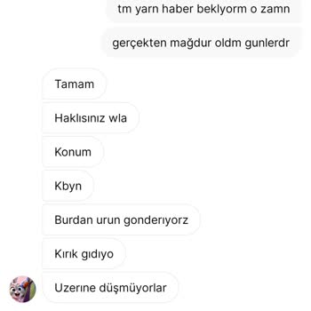 Aldığım Ürün Eksik Ve Hasarlı, Destek Yok