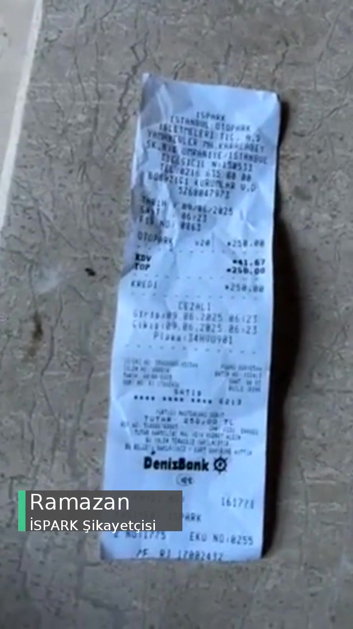 İSPARK Park Fişi İadesi videonun kapak resmi