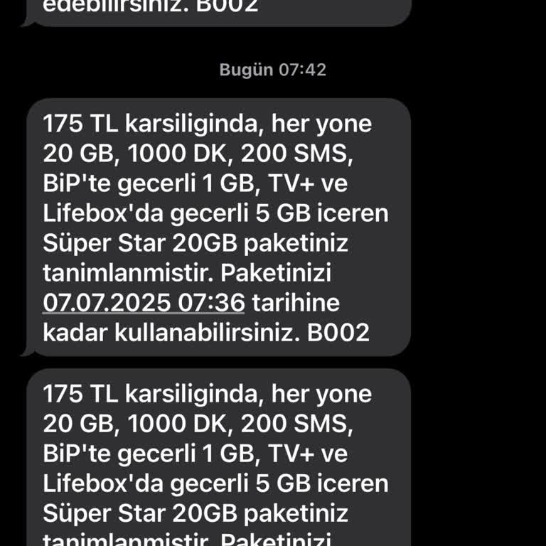 Onayım Olmadan Çifte Paket Ücreti Kesildi