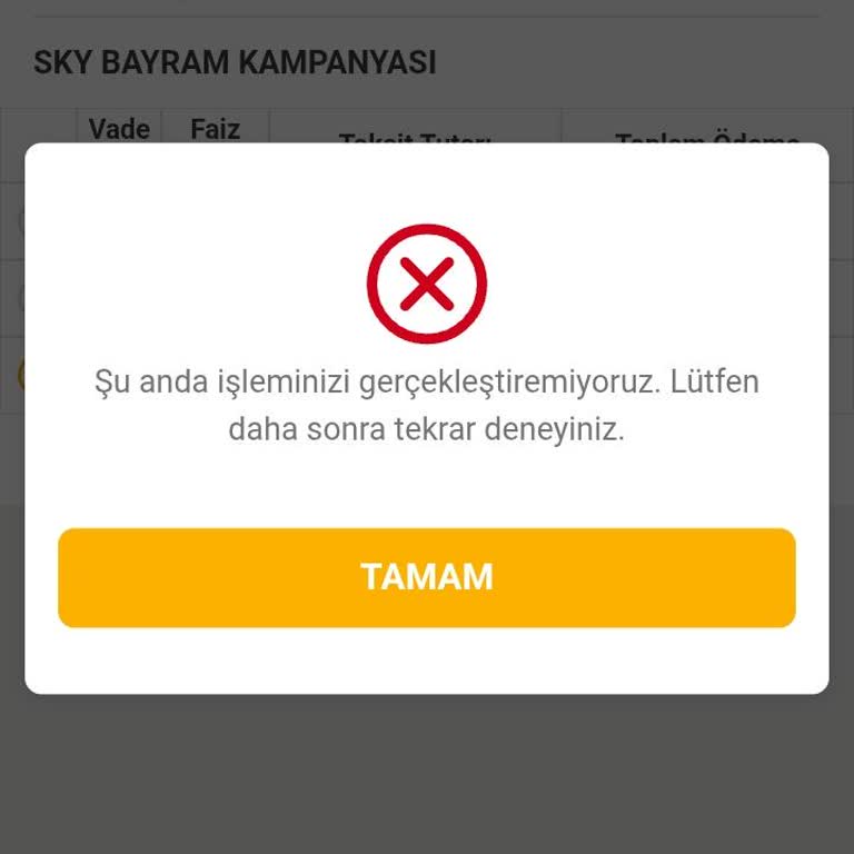 Sky Limitim Olmasına Rağmen Kredi Başvurum Reddediliyor