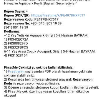 Aqua Park Kapısında Kaldık Müşteri Hizmetleri Dönüş Yapmıyor Paramız İade Edilmiyor