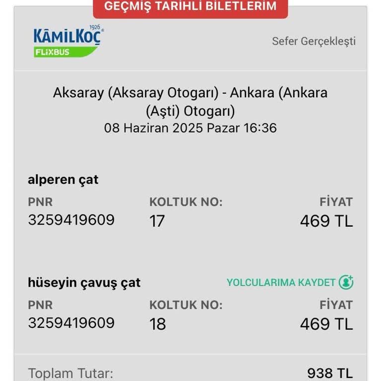 Otobüs Gecikmesi Ve Mağduriyet Nedeniyle Bilet İadesi Talebi