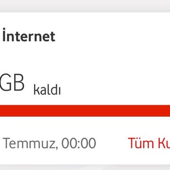 Vodafone Red Pass Paketleri Sınırsız Değil İnternetim Hızla Bitiyor