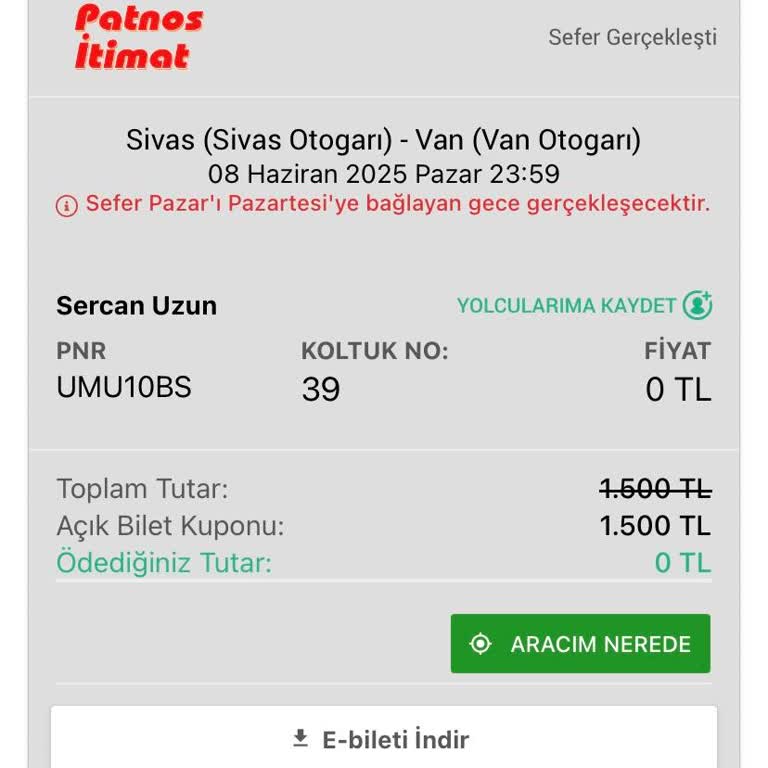 Yanlış Bilet Bilgisi Ve Ekstra Ücretle Mağduriyet Yaşadım