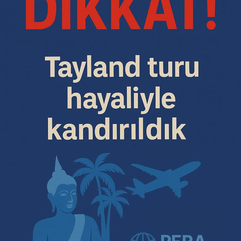 Tayland Turu Son Anda İptal Edildi, Ücret İadesi Yapılmıyor