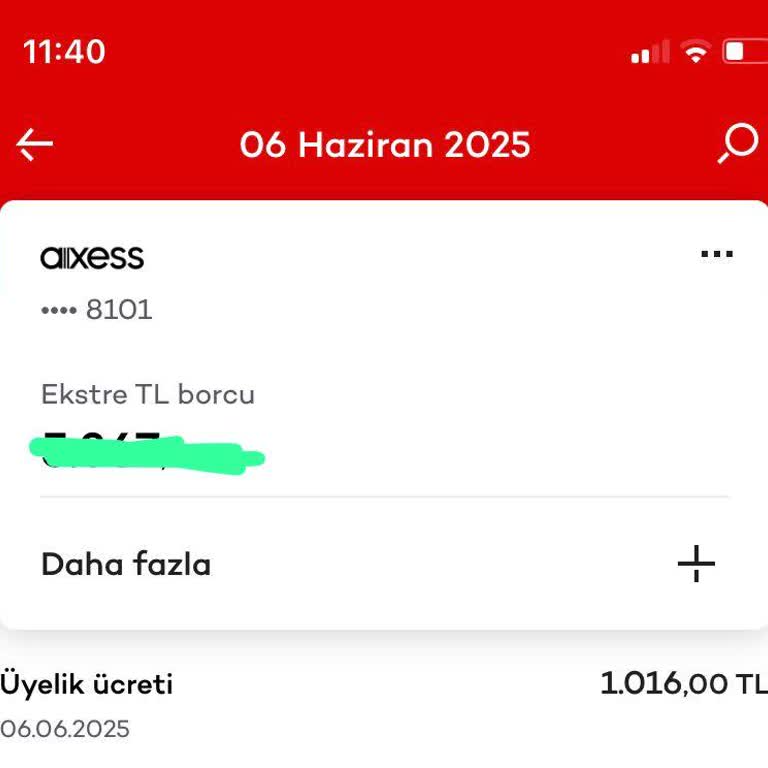 Onaysız Alınan Kart Aidatı İadesini İstiyorum