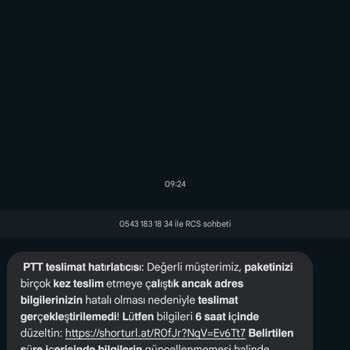 PTT Adına Gelen Sahte Mesajla Yaşanan Mağduriyet