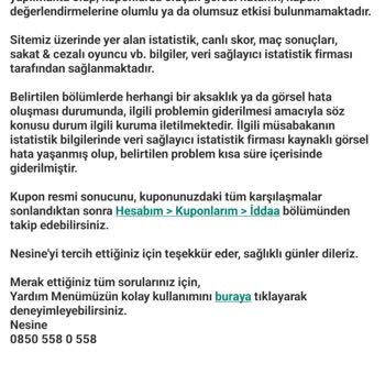 Kazanan Kuponun Hatalı Olarak Kaybedildi Sayılması Ve Destekten Çözüm Alınamaması