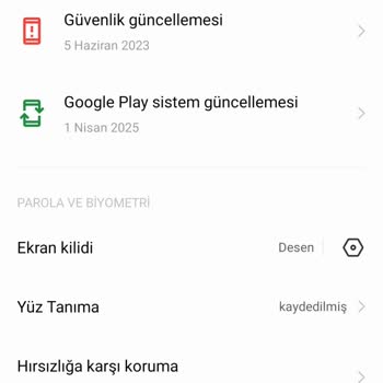 Parmak İzi Menüsü Kayboldu, Çözüm Bulamıyorum!