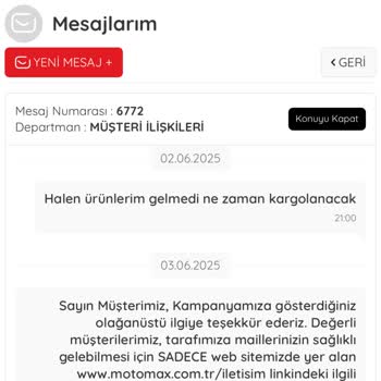 Stokta Olan Ürün Siparişim Açıklama Yapılmadan İptal Edildi, Mağdur Edildim