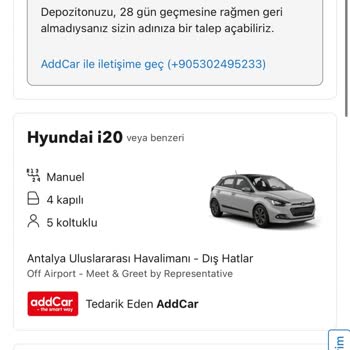 Sunexpress Üzerinden Kiraladığım Aracın Teslim Edilmemesi Ve Ücret İadesi Sorunu