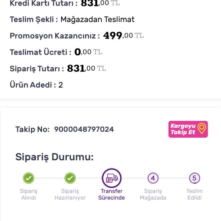 Kargo Takibi Yapılamıyor Ve Uygulama Bilgilendirme Yapmıyor