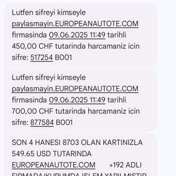 Kredi Kartımdan Usulsüz İşlem Gerçekleşti