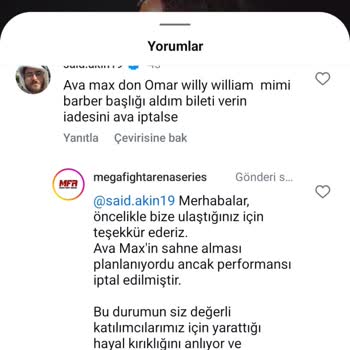 Ava Max'ın Konsere Katılmaması Ve İade Sorunu Yaşıyorum