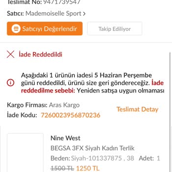 İade Sürecinde Haksız Suçlama Ve Müşteri Memnuniyetsizliği