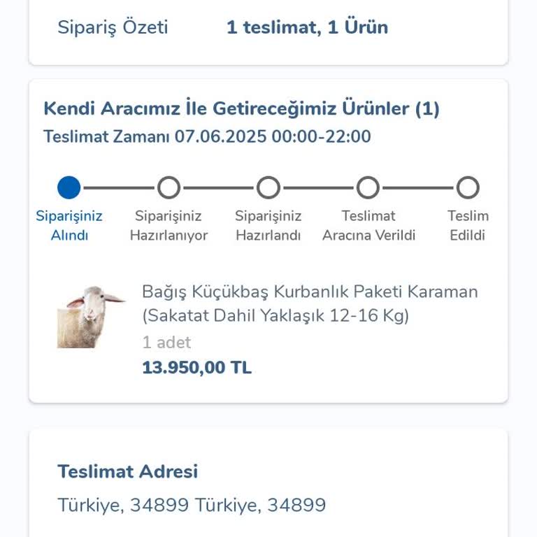 Kurban Bağışım Teslim Edilmedi Müşteri Hizmetleri Bilgi Vermiyor