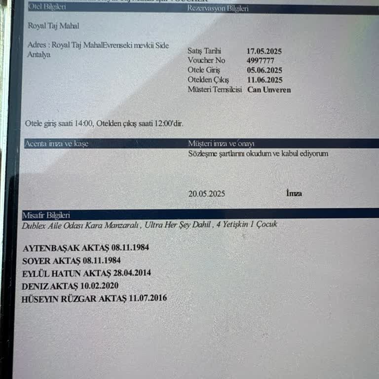 Otel Ve Acenta Hizmetlerinde Yaşanan Ciddi Sorunlar