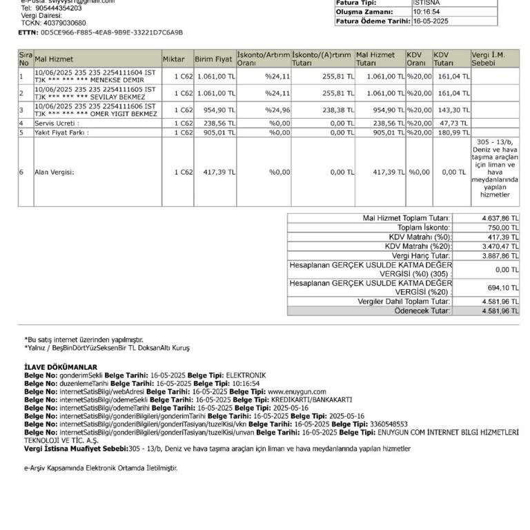 Biletimdeki Hata Nedeniyle Mağdur Edildim, Para İademi İstiyorum