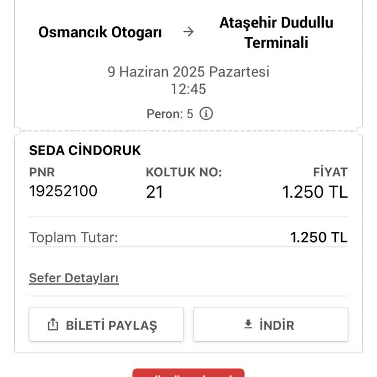 Bilet İptalinde Zaman Kısıtlamasıyla Mağdur Oldum