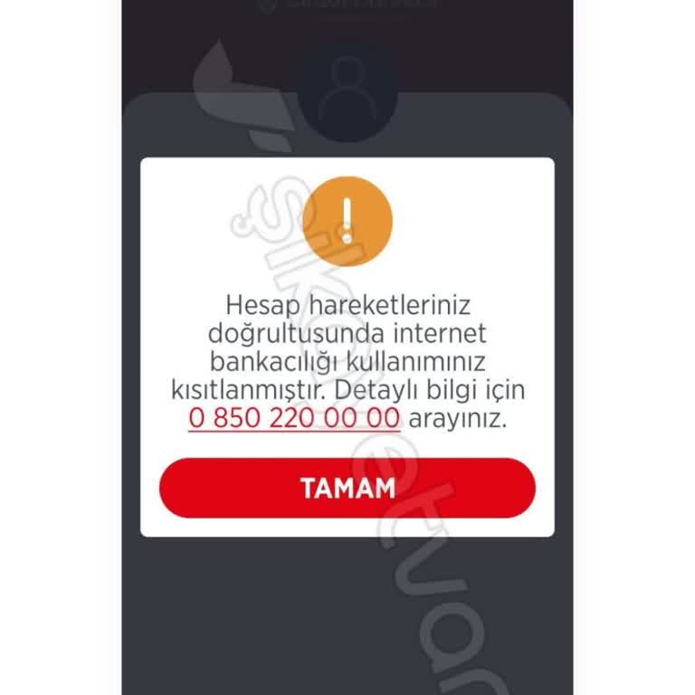 Ziraat Bankası Hesabıma Transfer Kısıtlaması Getirildi