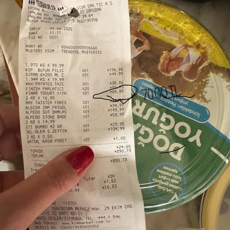 Yoğurt Fiyat Farkı ve Market Güvenilirliği Hakkında Şikayet