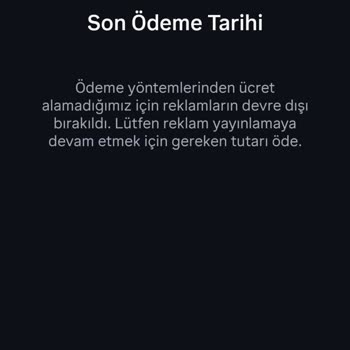 Instagram Reklam Ödemesi Hatası: Bakiye Olmasına Rağmen Reklam Verilemiyor