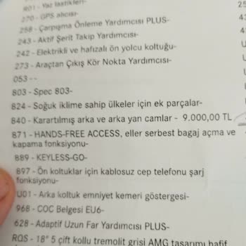 2023 Model Mercedes Araçta Eksik Fonksiyonlar Ve Uygulama Sorunları