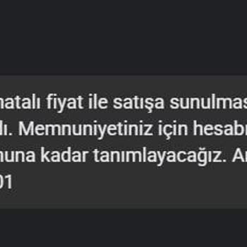 Fiyat Hatası Sonrası Kupon Hakkım Neden Tanımlanmadı?