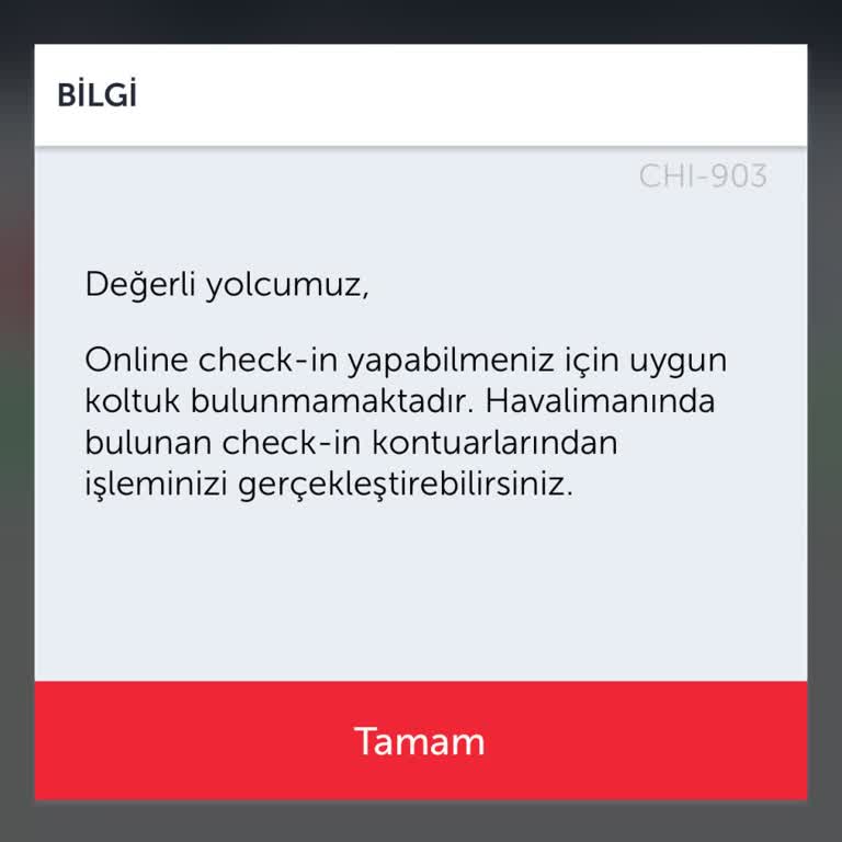 THY'den Aldığım Bilette Check-in Sorunu Ve Koltuk Belirsizliği
