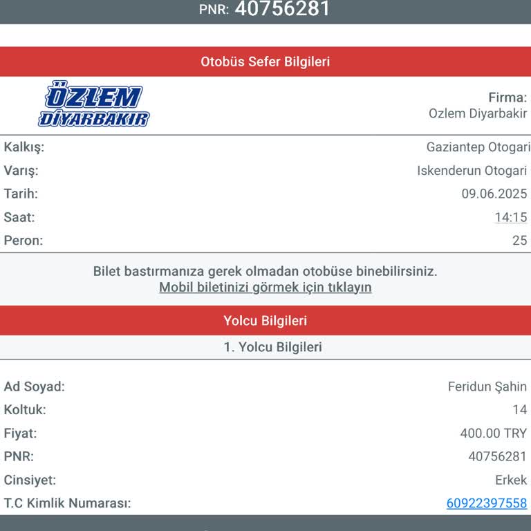 Otobüsüm Haber Verilmeden Gitti, Mağdur Edildim!